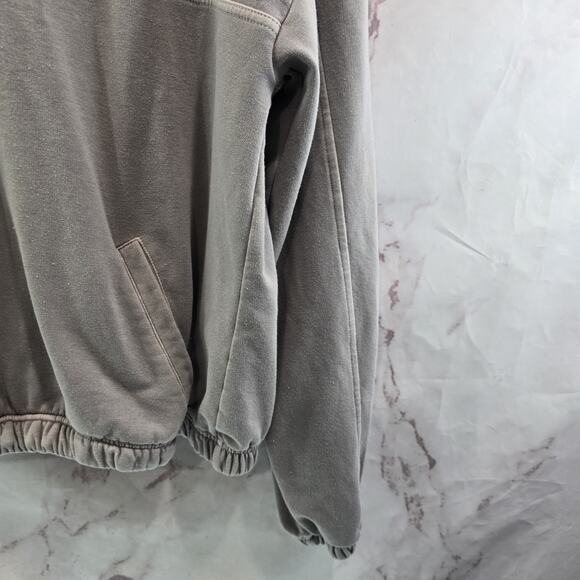 Eddie Bauer Hoodie Womens Medium Purple Sweatshirt Boxy Pullover Half Zip Ascent - Picture 4 of 10